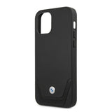 Etui BMW BMHCP12LRSWPK iPhone 12 Pro Max 6,7" sort/sort hårdkasse Læder Perforeret