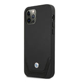 Etui BMW BMHCP12MRSWPK iPhone 12/12 Pro 6,1" sort/sort hårdkasse Læder Perforeret