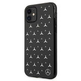 Mercedes MEHCN61ESPBK iPhone 11 6,1" / Xr sort/sort hardcase Silver Stars mønster