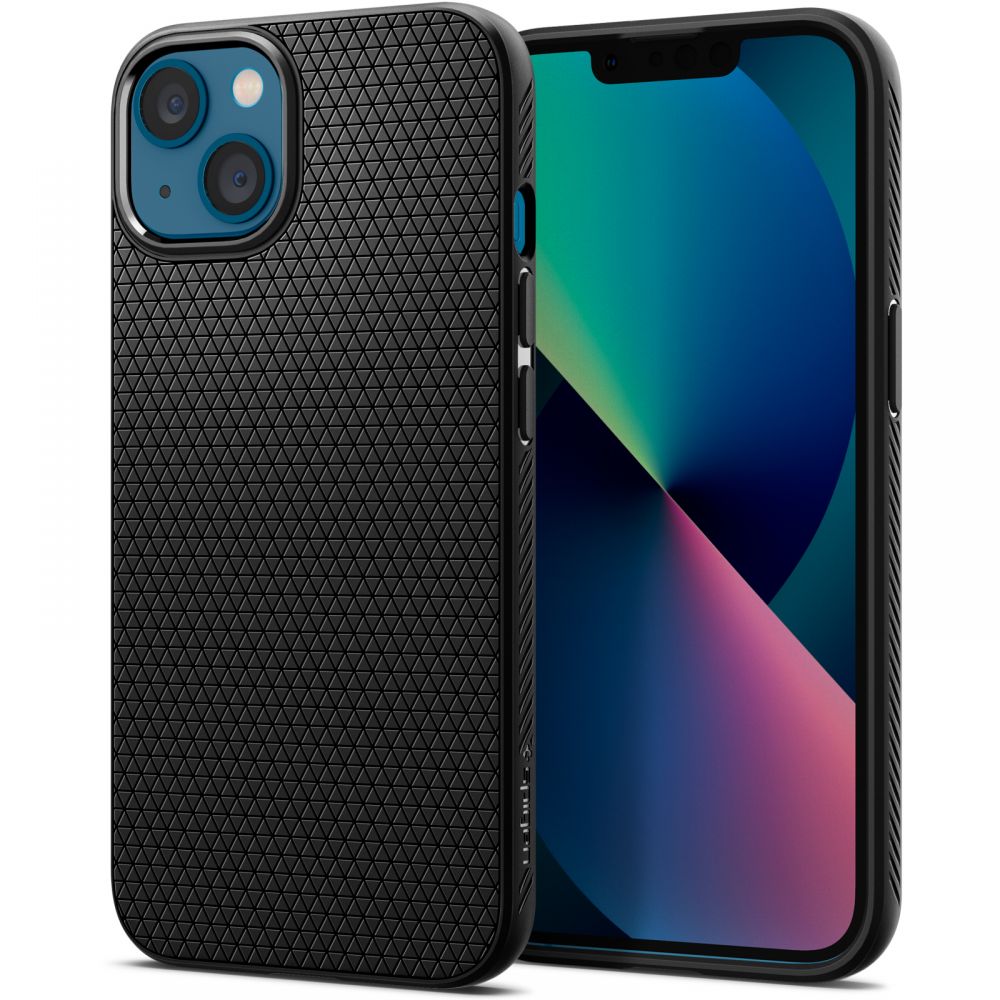 Spigen Liquid Air iPhone 13 Case - Matte sort