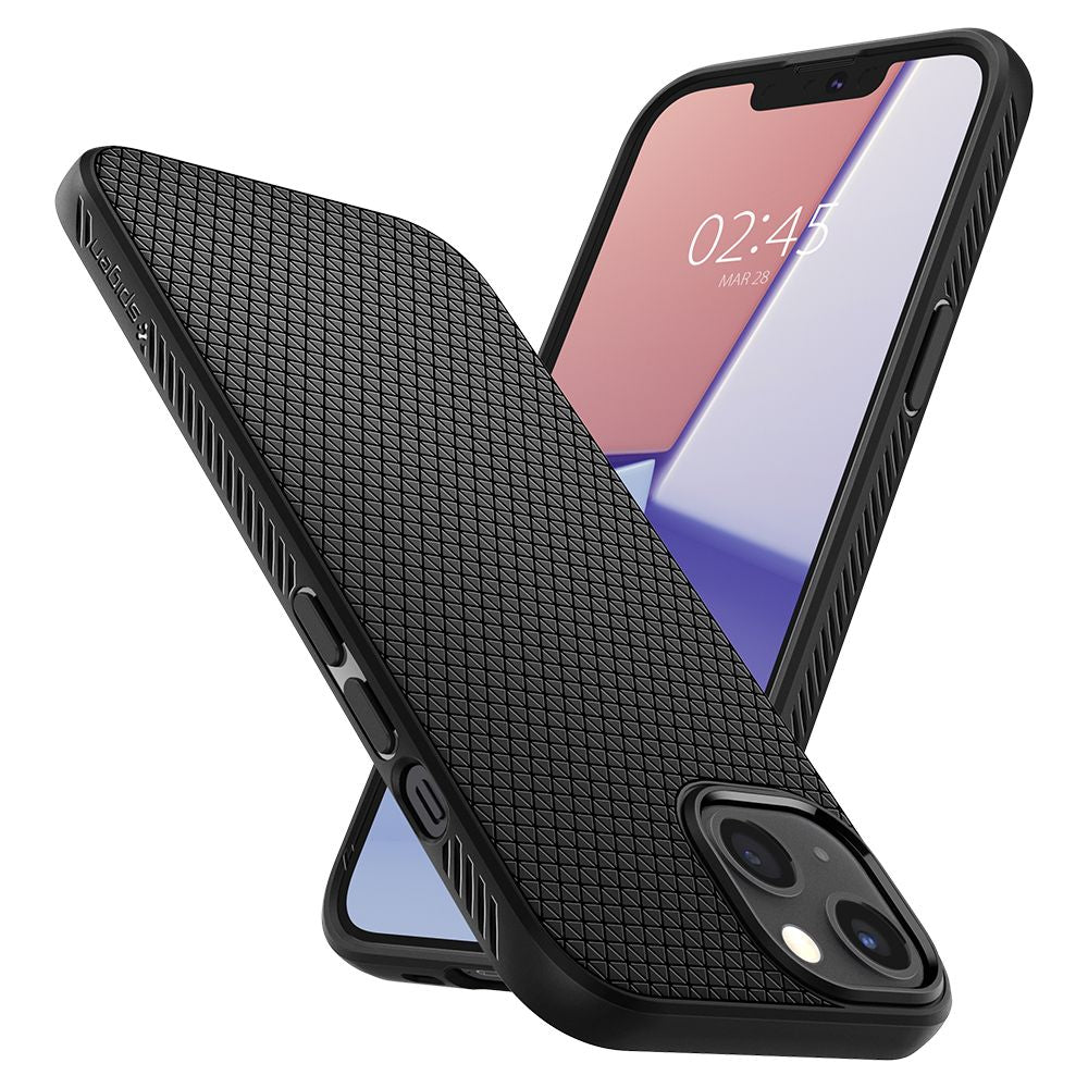Spigen Liquid Air iPhone 13 Case - Matte sort