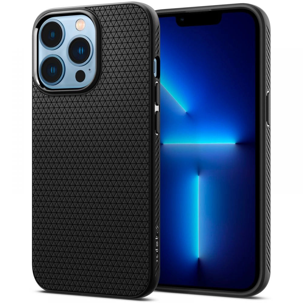 Spigen Liquid Air iPhone 13 Pro Case - Matte sort
