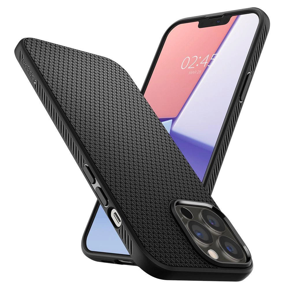 Spigen Liquid Air iPhone 13 Pro Case - Matte sort