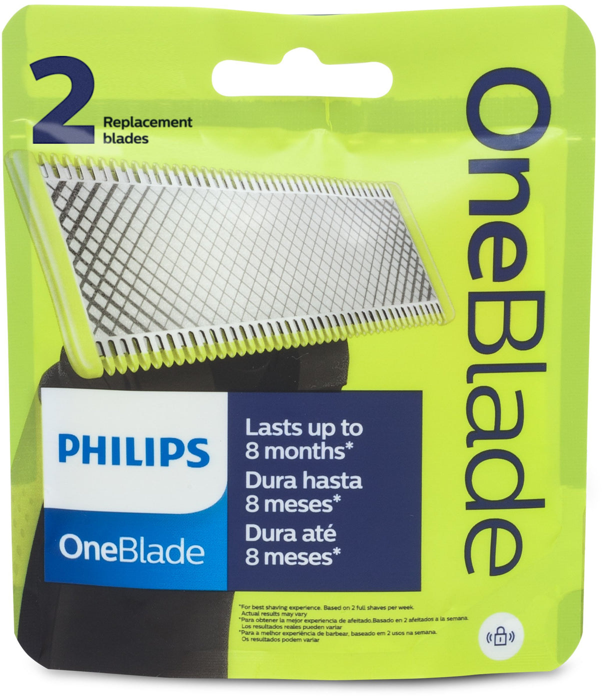 Philips OneBlade QP220 Reservelamel, 2 stk.
