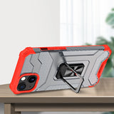 Crystal Ring Case Kickstand Tough Rugged Cover til iPhone 12 mini rød
