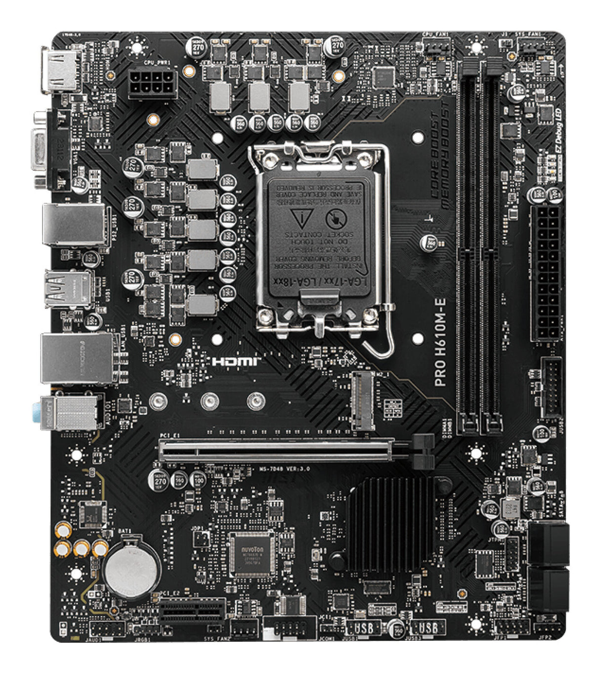MSI PRO H610M-E bundkort Intel H610 LGA 1700 micro ATX