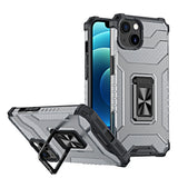 Crystal Ring Case Kickstand Tough Rugged Cover til iPhone 13 mini sort