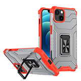 Crystal Ring Case Kickstand Tough Rugged Cover til iPhone 13 mini rød