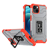 Crystal Ring Case Kickstand Tough Rugged Cover til iPhone 13 rød