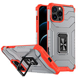 Crystal Ring Case Kickstand Tough Rugged Cover til iPhone 13 Pro rød