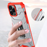 Crystal Ring Case Kickstand Tough Rugged Cover til iPhone 13 Pro blå