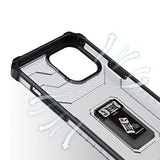 Crystal Ring Case Kickstand Tough Rugged Cover til iPhone 13 Pro Max sort