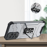 Crystal Ring Case Kickstand Tough Rugged Cover til Samsung Galaxy A72 4G rød