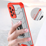 Crystal Ring Case Kickstand Tough Rugged Cover til Samsung Galaxy A72 4G blå