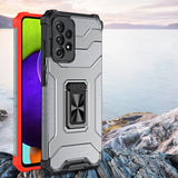 Crystal Ring Case Kickstand Tough Rugged Cover til Samsung Galaxy A72 4G grøn