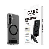 CARE by PanzerGlass Case Transparent w. Black Kickstand & Qi Samsung Galaxy S26+