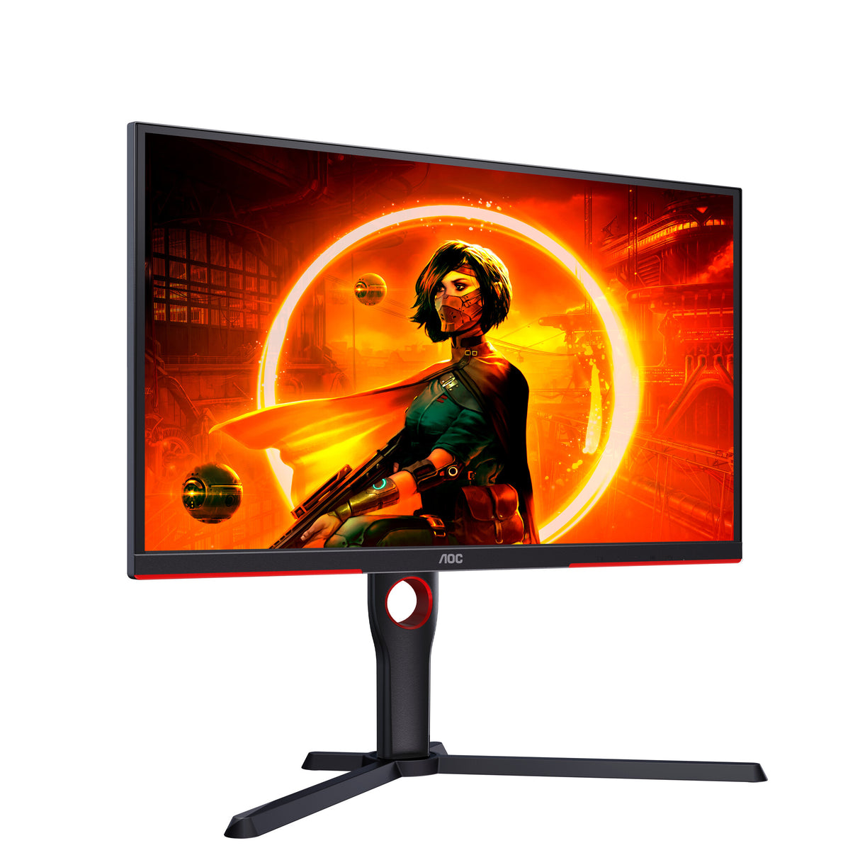 AOC G3 25G3ZM/BK computerskærm 62,2 cm (24.5") 1920 x 1080 pixel Fuld HD Sort, Rød