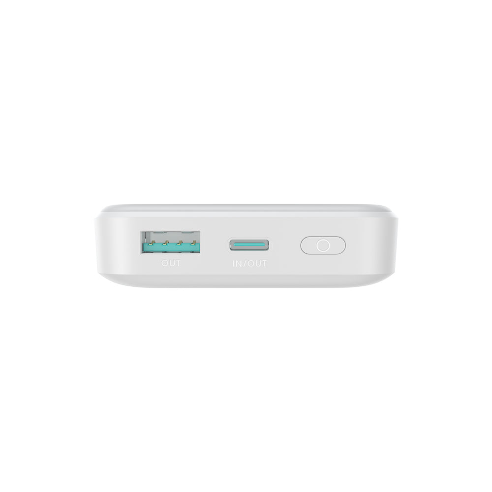 Joyroom JR-W020 Powerbank 20W 10000mAh MagSafe + USB-C - USB-C kabel 0,25m - hvid