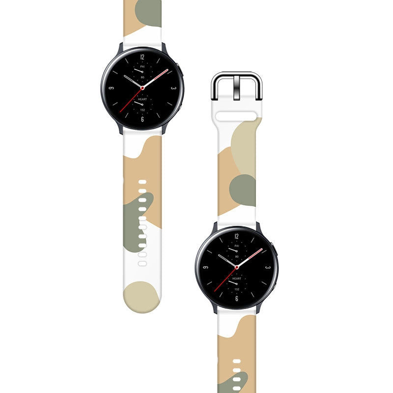 Strap Moro til Samsung Galaxy Watch 40 / 41 / 42 / 43 / 44 mm silikone armbånd ur band - mønster 6