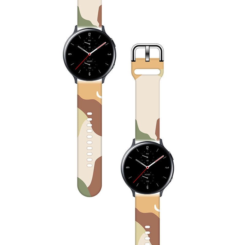 Strap Moro til Samsung Galaxy Watch 40 / 41 / 42 / 43 / 44 mm silikone armbånd ur band - mønster 16