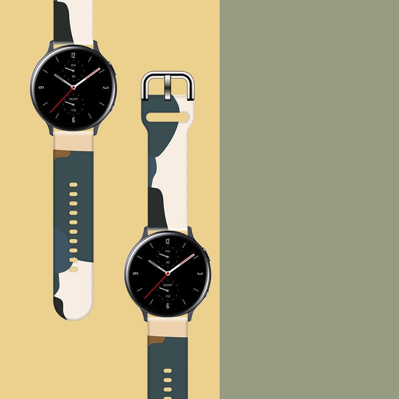 Strap Moro til Samsung Galaxy Watch 45 / 46 / 47 mm silikone armbånd ur band - mønster 13