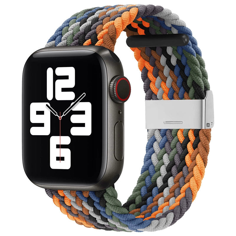 Trådt stof remme armbånd remme stof band til Apple Watch 38 / 40 / 41 mm - multicolor