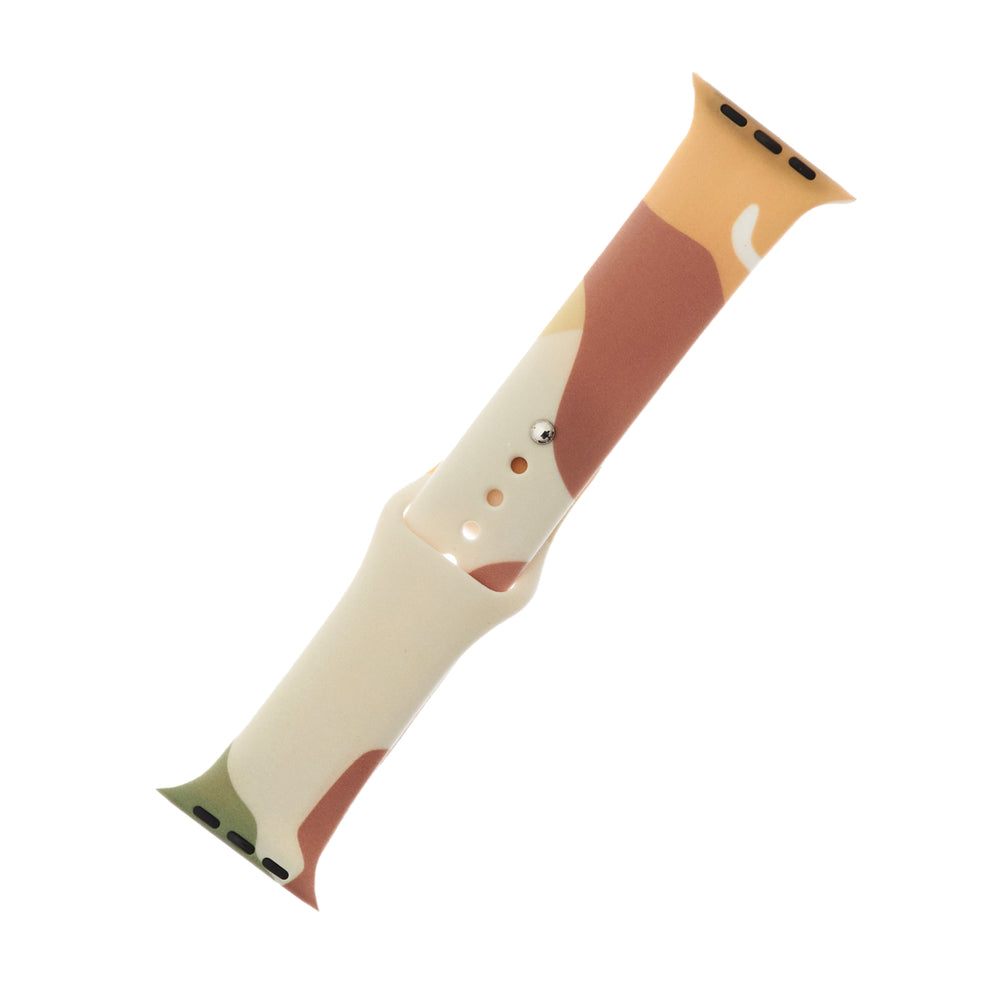 Silicone Strap Moro Watch Armbånd Band til Apple Watch 42 / 44 / 45 / 49 mm - mønster 1