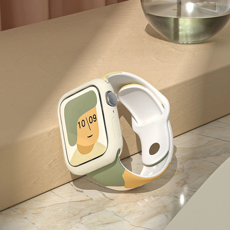 Silicone Strap Moro Watch Armbånd Band til Apple Watch 42 / 44 / 45 / 49 mm - mønster 5