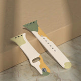 Silicone Strap Moro Watch Armbånd Band til Apple Watch 42 / 44 / 45 / 49 mm - mønster 5