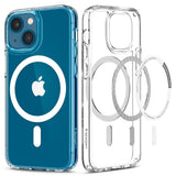 Spigen Ultra Hybrid Mag Case med MagSafe til iPhone 13 - hvid