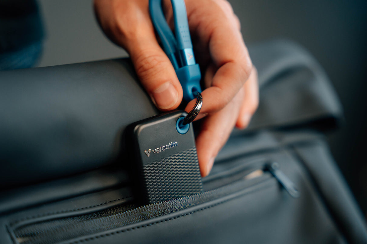 Verbatim Pocket SSD 1 TB USB Type-C 3.2 Gen 2 (3.1 Gen 2) Sort, Blå
