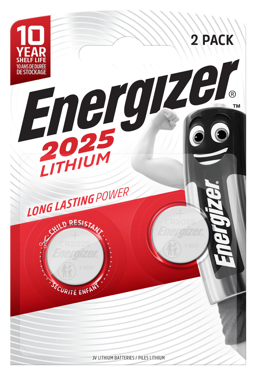 Energizer 638708 husholdningsbatteri Engangsbatteri CR2025 Lithium