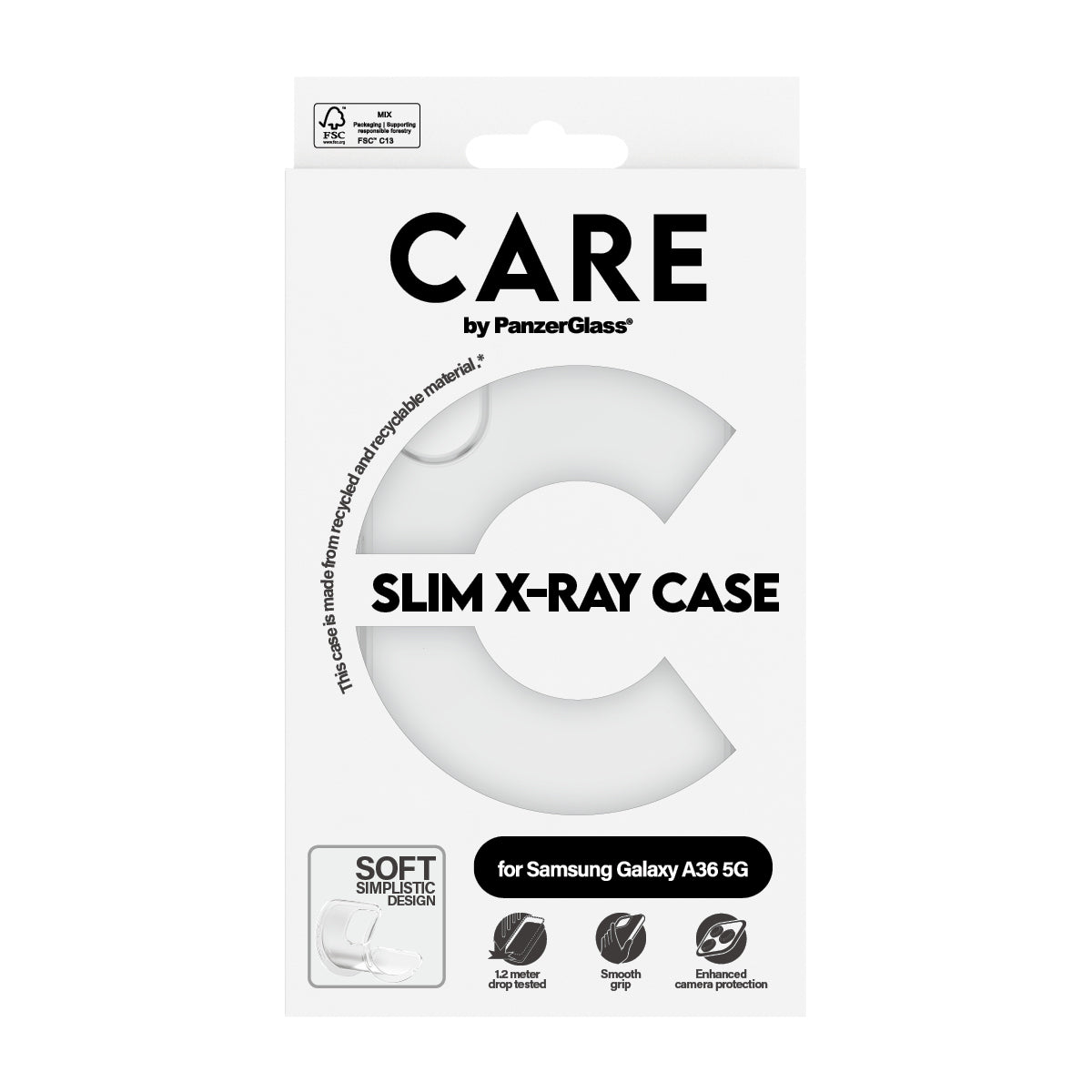 CARE by PanzerGlass Fashionable Case Transparent X-Ray Soft Basic Samsung Galaxy A36 5G