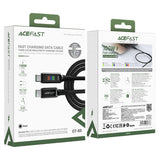 ACEFAST C7-03 USB-kabel 1,2 m USB C 100 W Sort