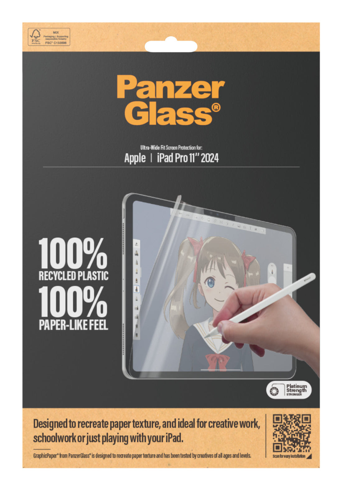 PanzerGlass GraphicPaper iPad Pro 11'' 2024 Ultra-Wide Fit