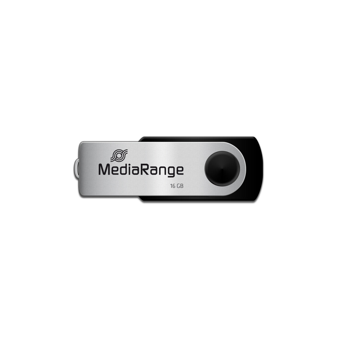 MediaRange MR910 USB-nøgle 16 GB USB Type-A / Micro-USB 2.0 Sort, Sølv