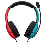 PDP LVL40 Headset Ledningsført Spil Sort, Blå, Rød