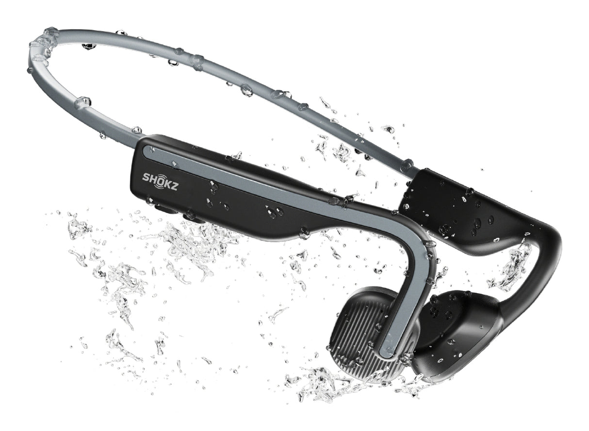 Shokz OpenMove bone conduction open-ear headphones grey