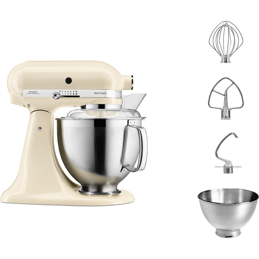 KitchenAid Artisan Premium 5KSM185PSEAC Køkkenmaskine 4.8liter 300W Fløde
