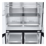 LG InstaView GMG860EPBE side-by-side køle-fryseskab Fritstående 508 L Sort