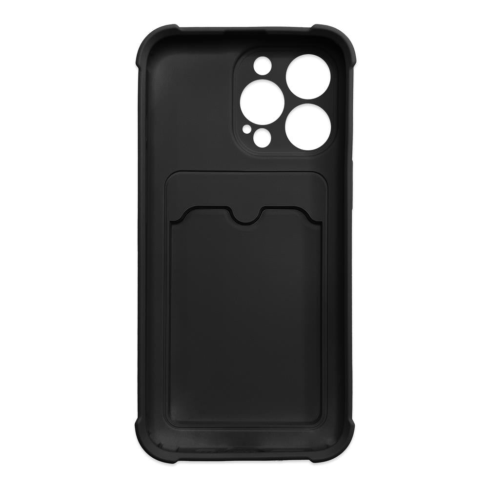 Card Armor Case Pouch Cover til Xiaomi Redmi 10X 4G / Xiaomi Redmi Note 9 Card Wallet Silicone Armor Cover Air Bag Black