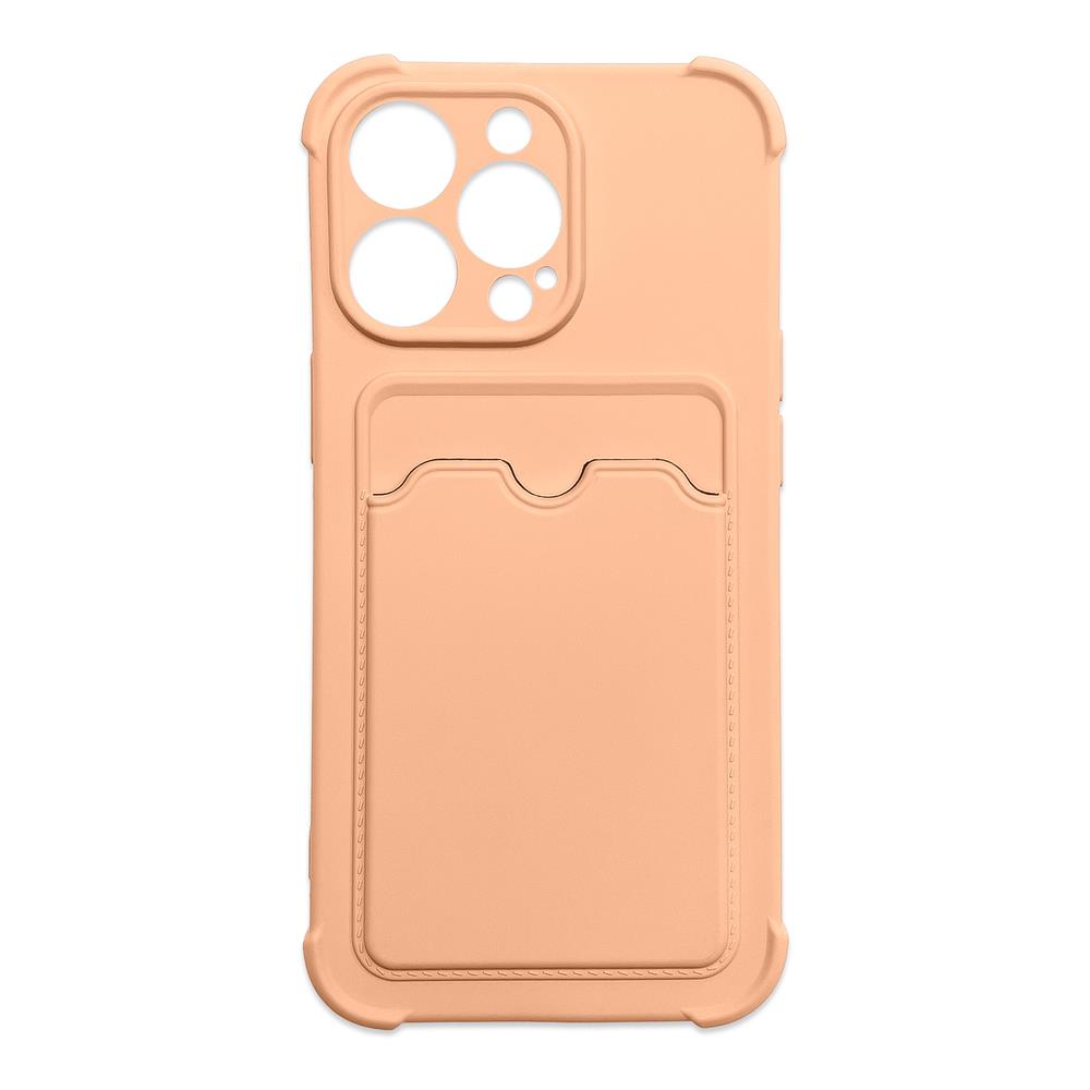 Card Armor Case Pouch Cover til Xiaomi Redmi 10X 4G / Xiaomi Redmi Note 9 Card Wallet Silicone Armor Cover Air Bag Pink