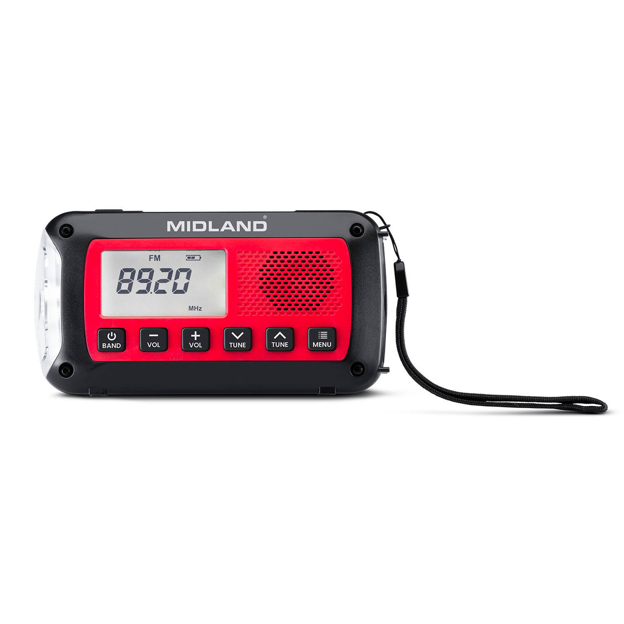 Midland Emergency Radio Power Bank Er100 Red Black