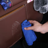 Bil organisator for sædet foldbare hylde mini bil bord beige