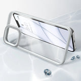 Baseus Crystal Phone Case Armor Case til iPhone 13 Pro med Gel Frame grå (ARJT000413)