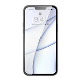 Baseus Frosted Glass Case Cover til iPhone 13 Pro Hard Cover med Gel Frame sort (ARWS000401)