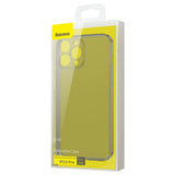 Baseus Frosted Glass Case Cover til iPhone 13 Pro Hard Cover med Gel Frame sort (ARWS000401)