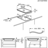 Electrolux LIT30230C Sort Indbygget 29 cm Zone induktionskogeplade 2 zone(s)