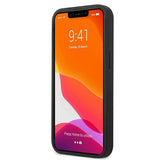 AMG AMHCP13SDOLBK iPhone 13 mini 5,4" sort/sort hårdkasse læder Hot Stamped