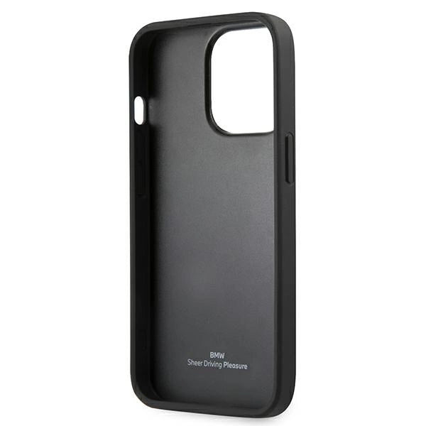 BMW Leather Curve Perforate Case for iPhone 13 Pro / iPhone 13 - Red